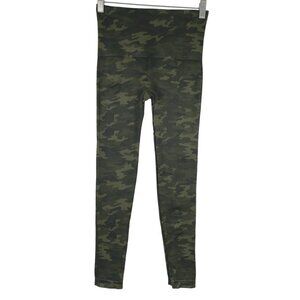 Spanx Look At Me‎ Now Leggings Camo Women's Medium Green Nylon Blend PT-1889